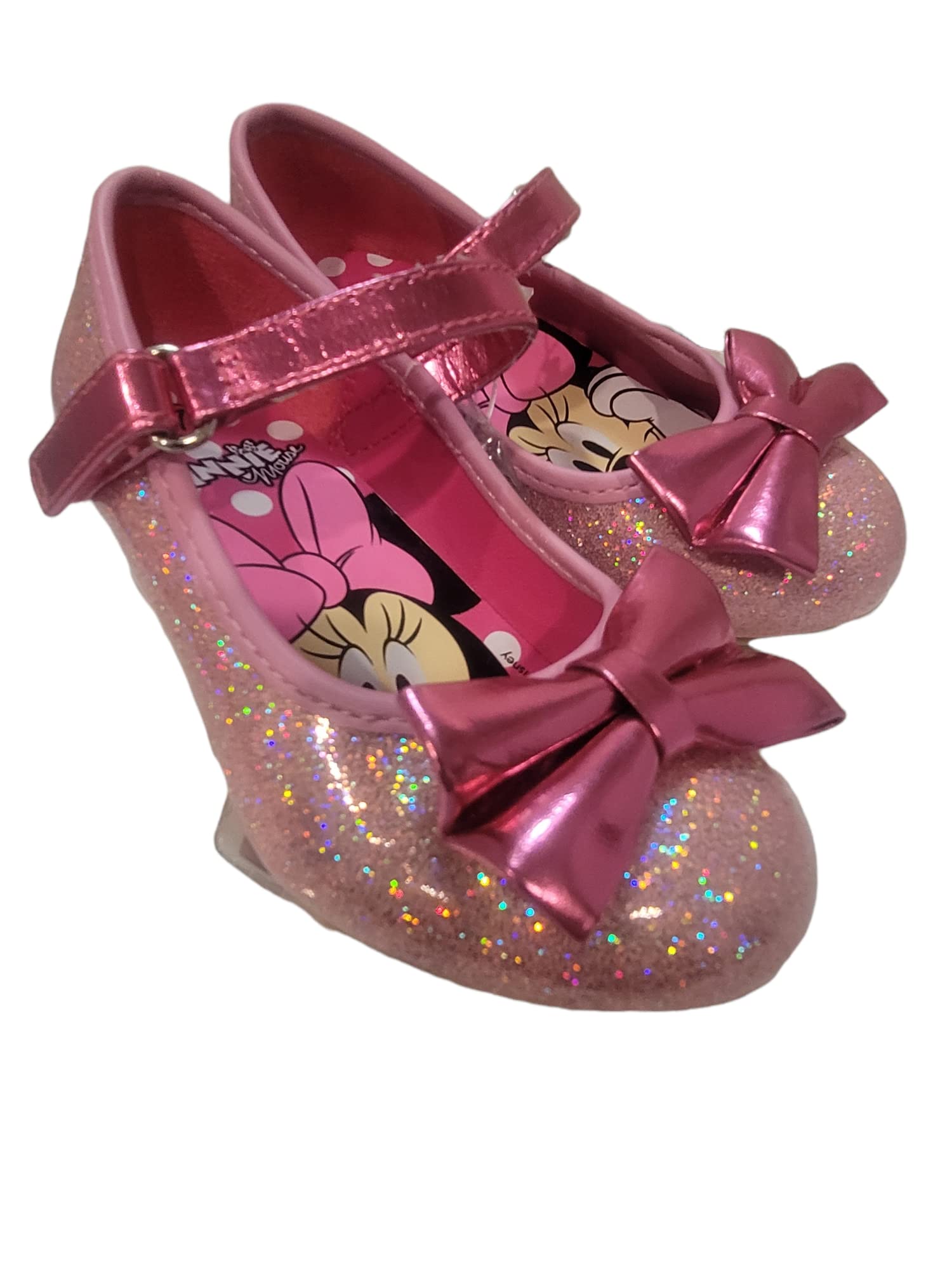 Disney Minnie Mouse Pink Girl's Heel Dress Shoe (Toddler/Little