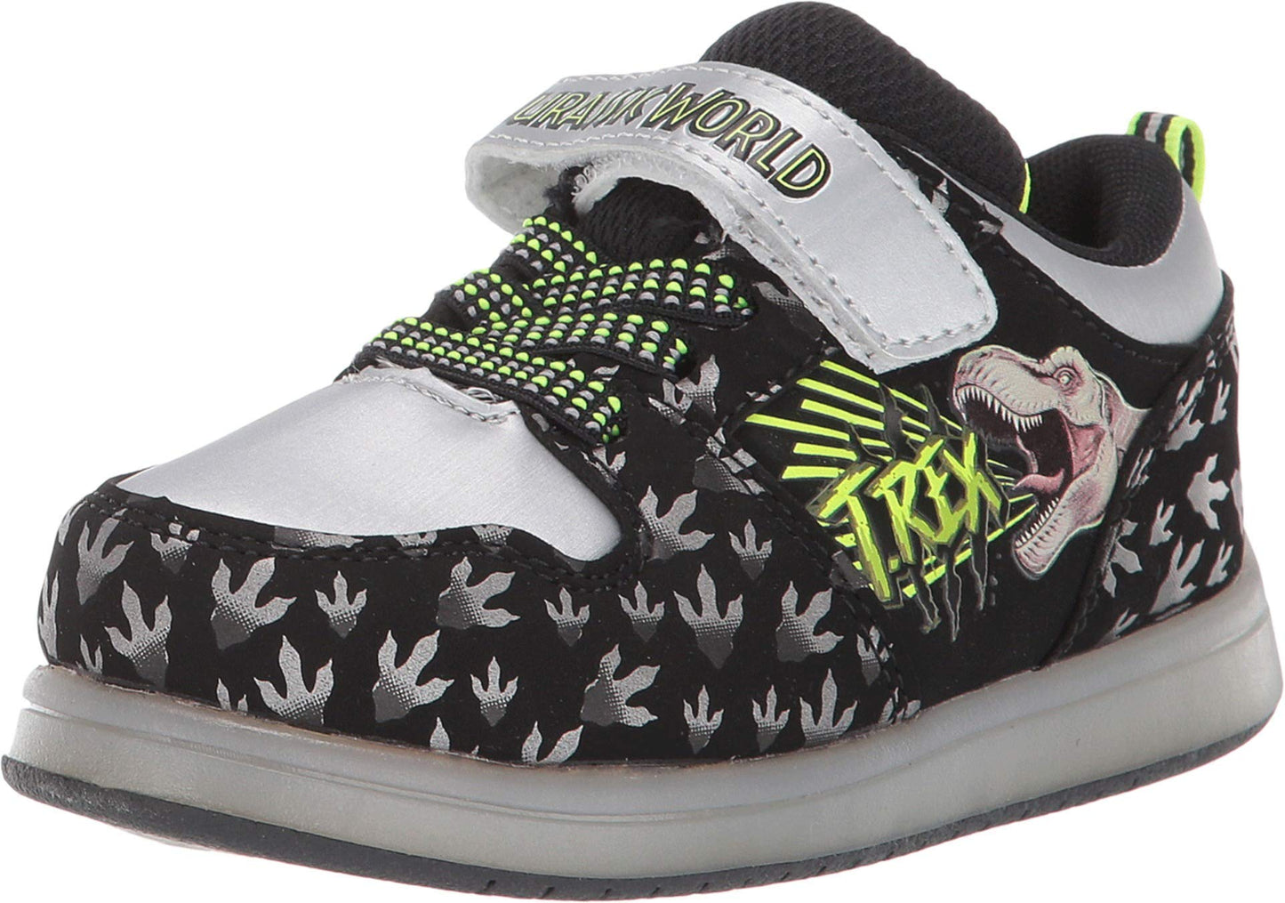 Favorite Characters Jurassic World Motion Lighted Athletic Shoes (Toddler/Little Kids) Black