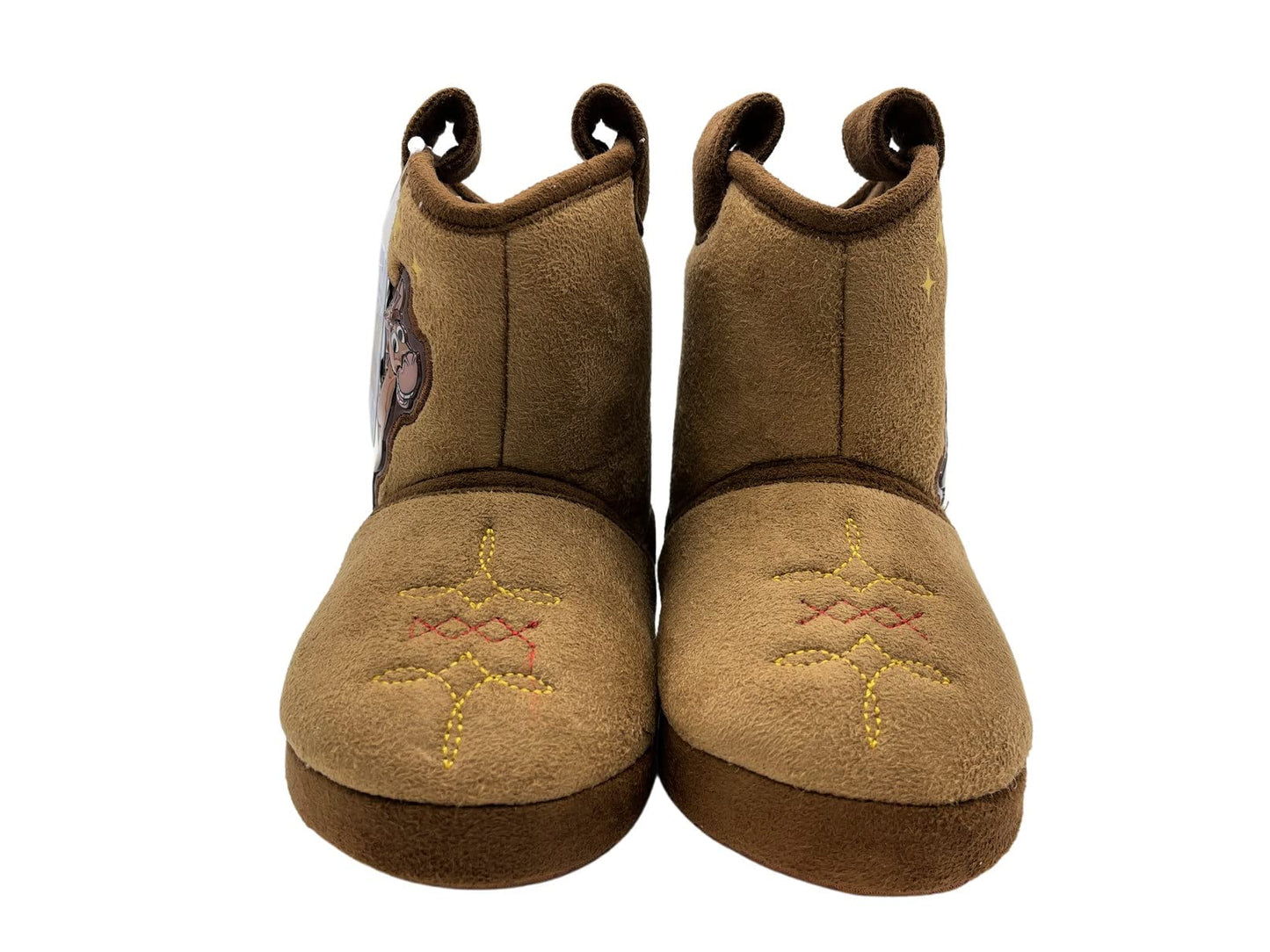 Disney Pixar Toy Story Woody & Bullseye Brown Lighted Bootie Slipper (Toddler)