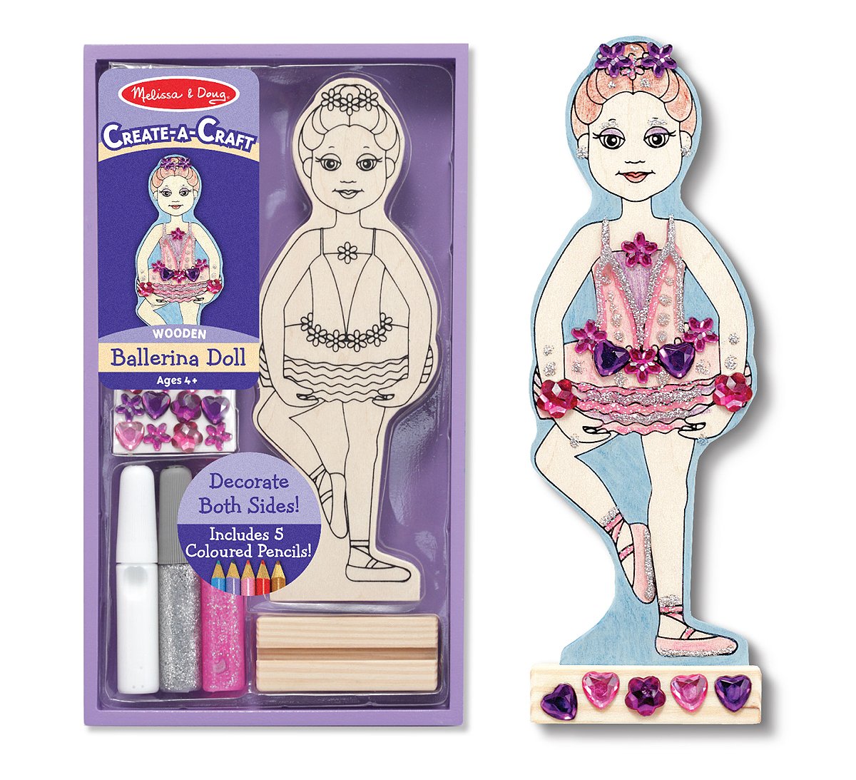 Melissa & Doug Decorate-Your-Own Ballerina Doll