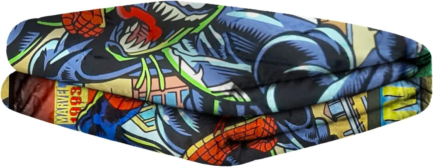 Marvel Spider-Man vs Venom Fleece Throw Blanket