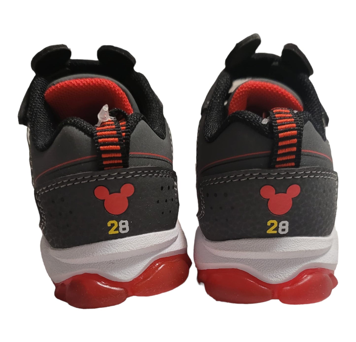 Disney Mickey Mouse Gray Boy's Lighted Athletic Sneaker (Toddler/Little Kid)