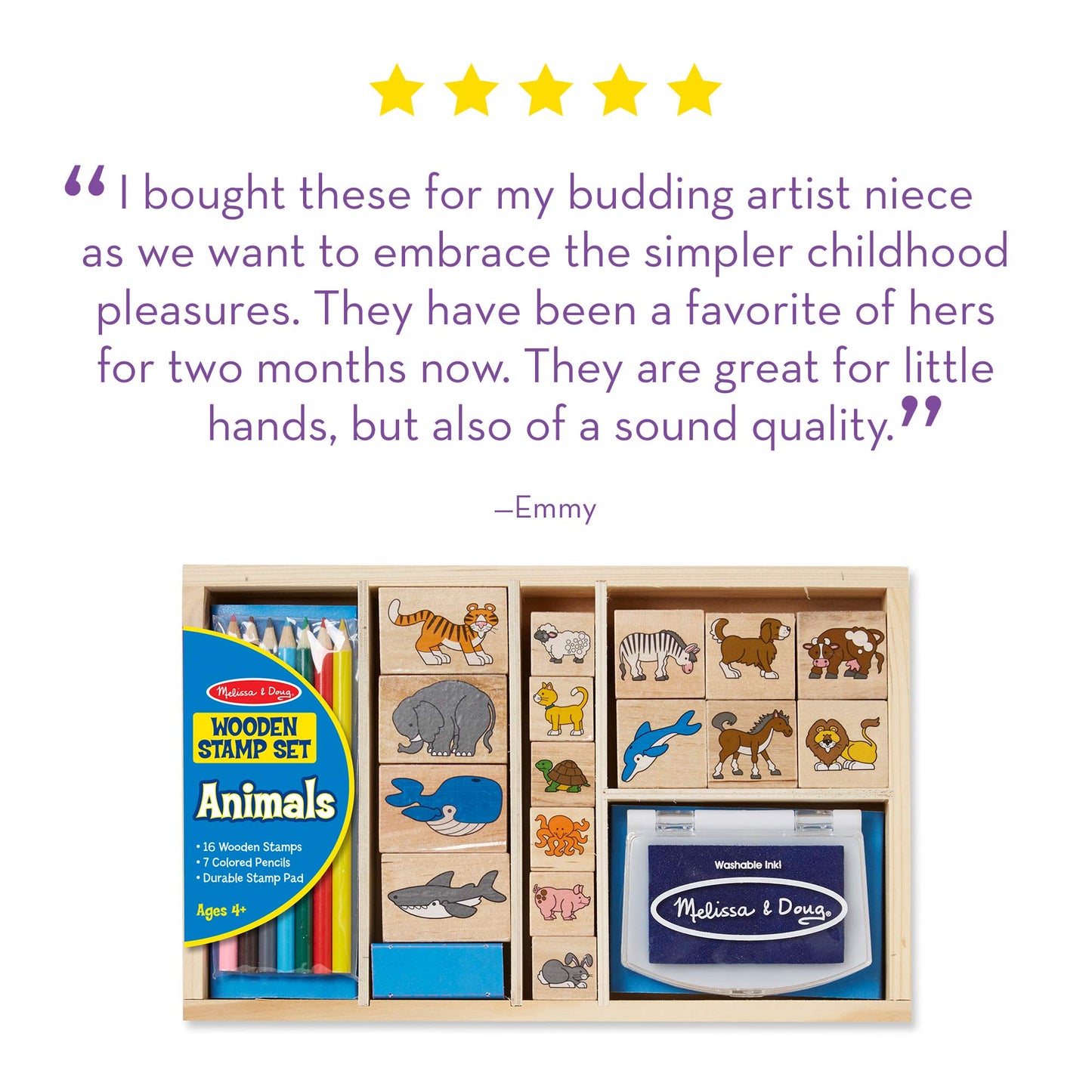 Melissa & Doug Animal Stamp Set