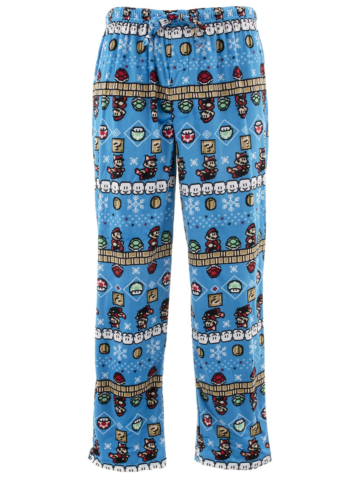 Nintendo Super Mario Brothers 8-Bit Ugly Sweater Lounge Pants (Large)