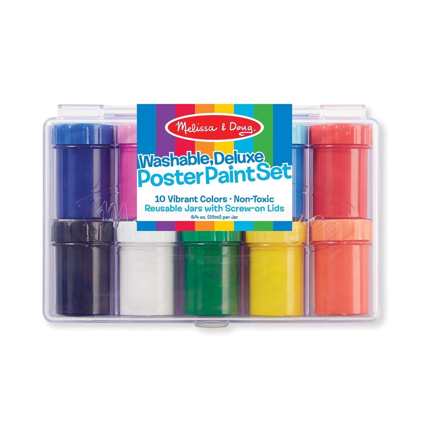 Melissa & Doug Deluxe Poster Paint Set (10 colors)