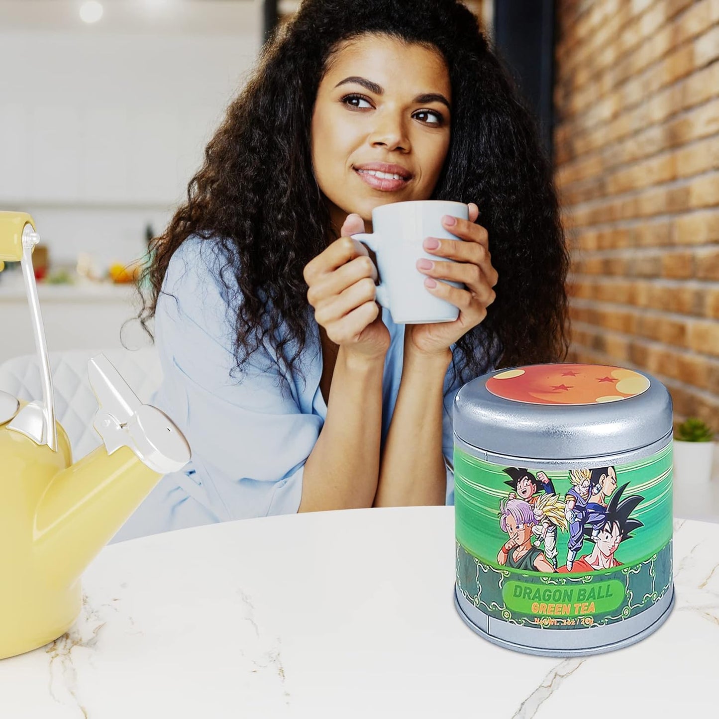 Dragonball Z Energy Green Tea Collectible Tin, 10 Total Tea Bags