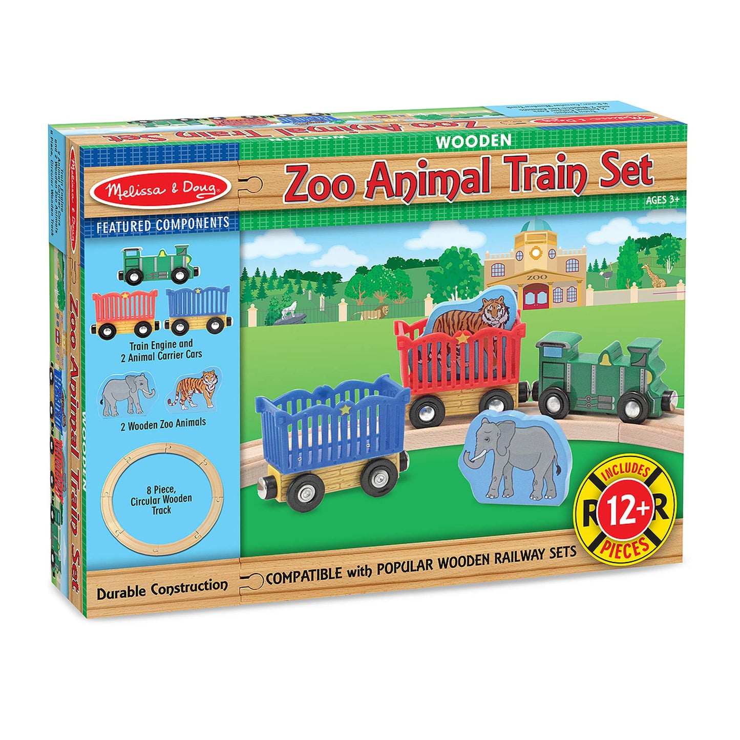 Melissa & Doug Zoo Animal Train Set