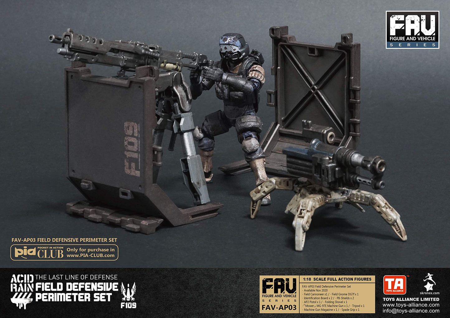 Acid Rain Field Defensive Perimeter Exclusive Set, 1/18 3.75 Inch