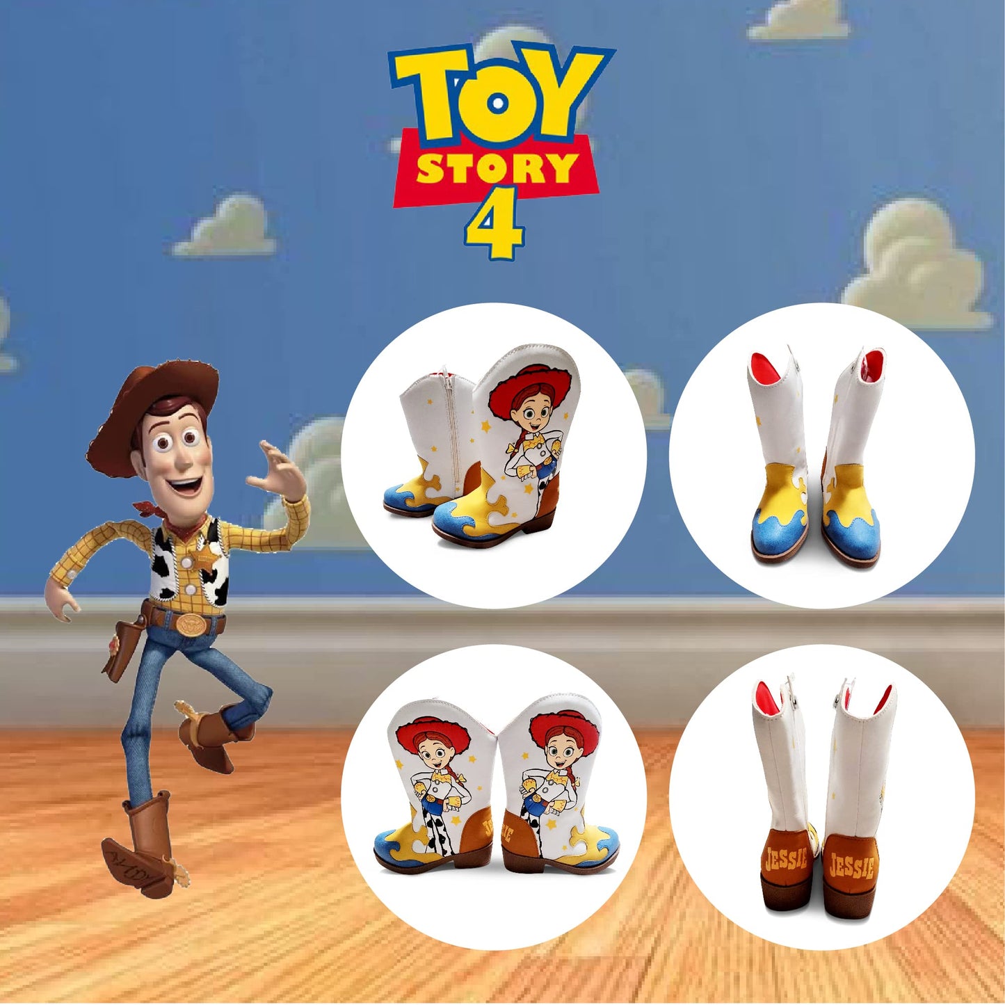 Disney Toy Story Girl's Lighted Cowgirl Boot (Toddler/Little Kid)