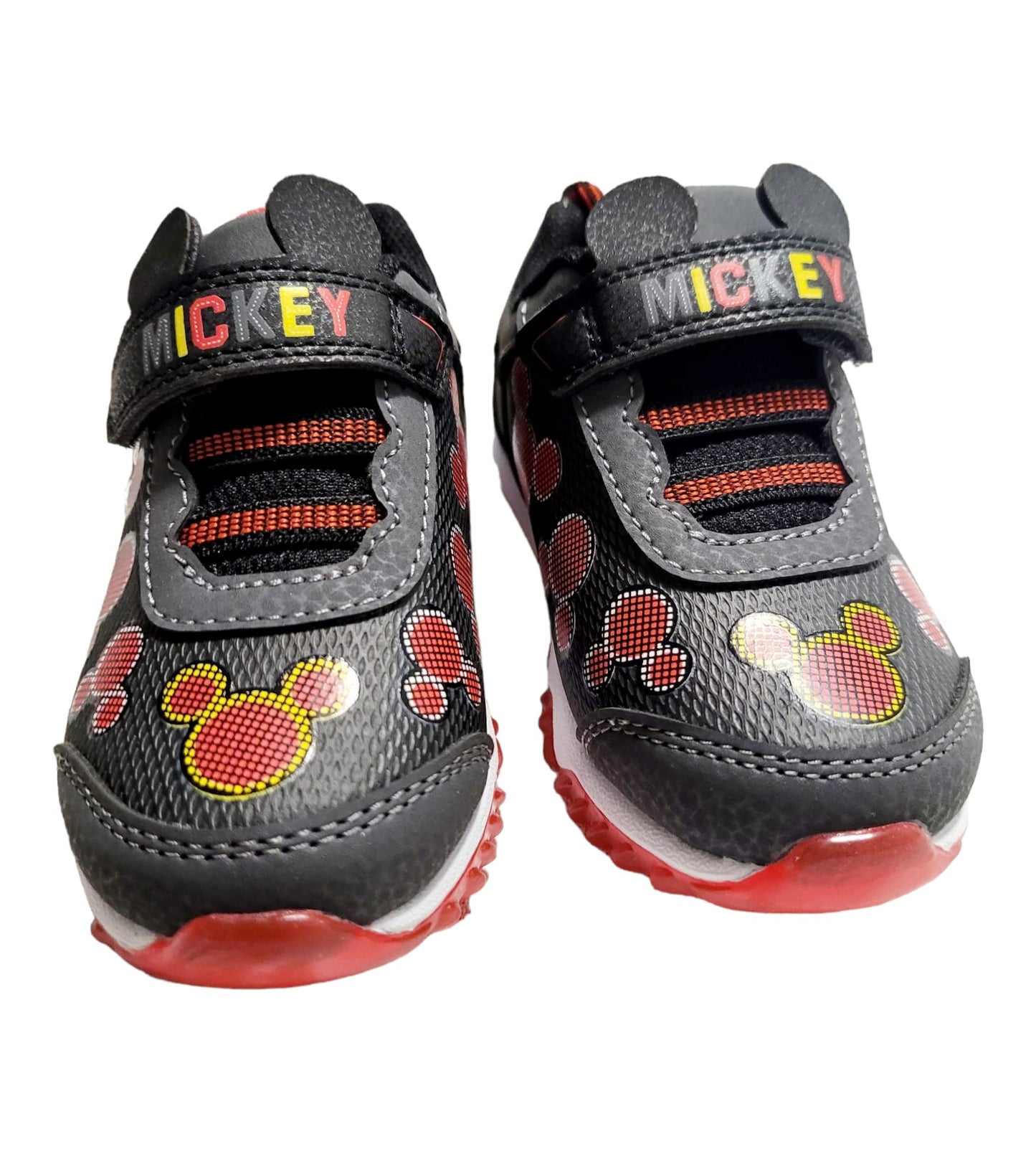Disney Mickey Mouse Gray Boy's Lighted Athletic Sneaker (Toddler/Little Kid)