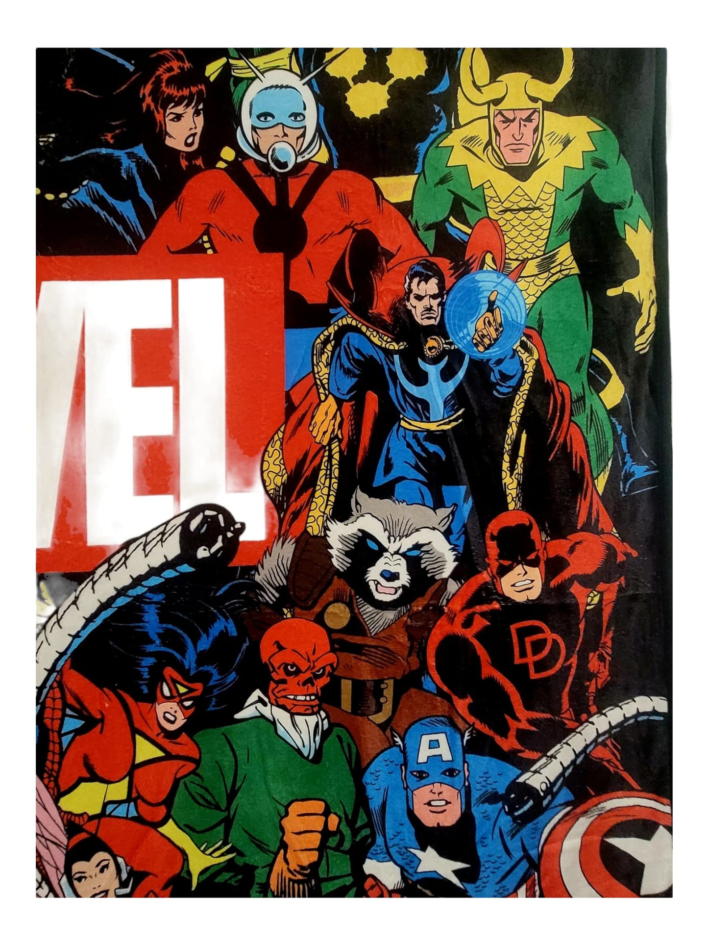 Marvel Universe Characters Legends Fleece Softest Comfy Throw Blanket for Adults & Kids | Measures 60 x 50 Inches