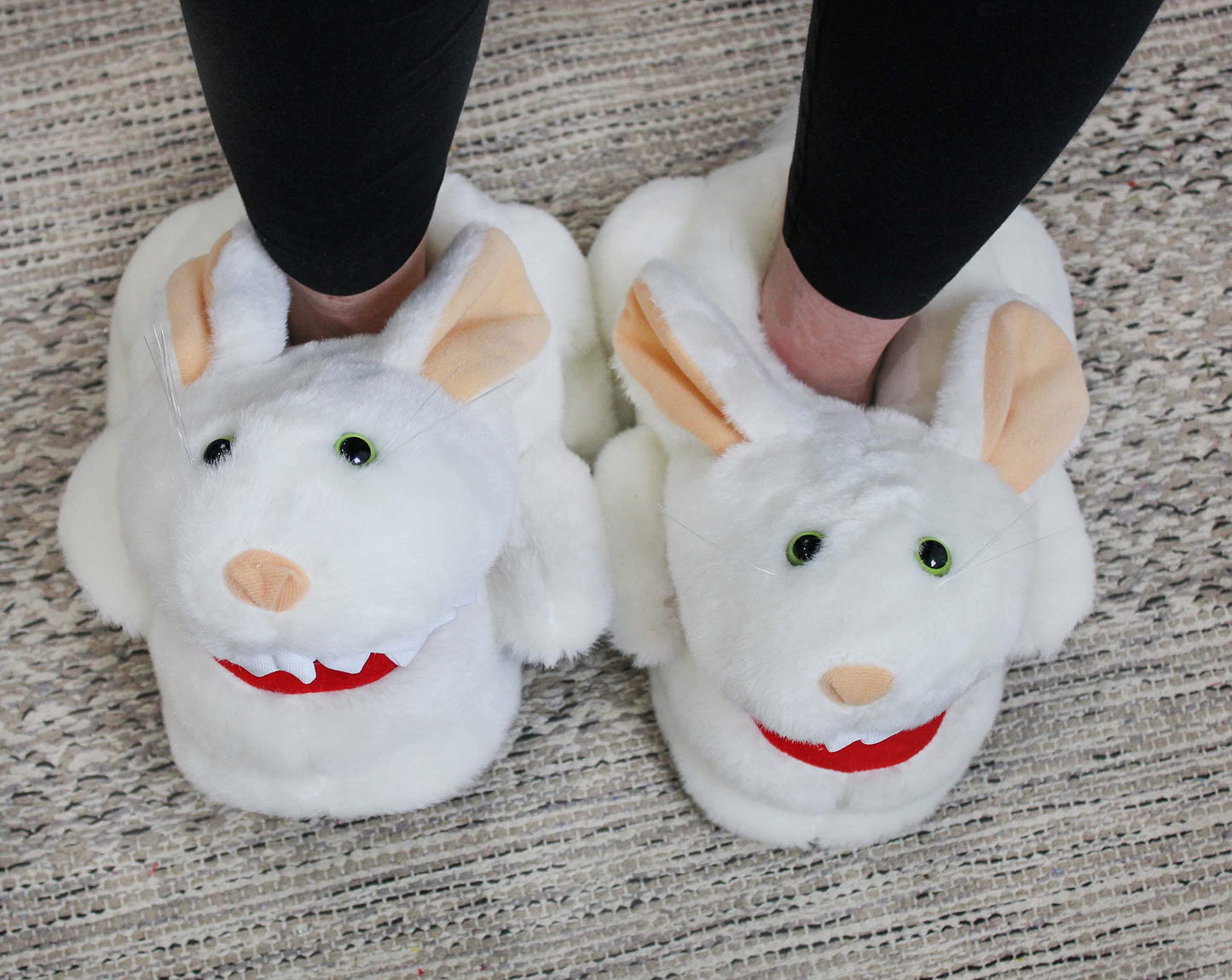 Toy Vault Monty Python Slippers, Rabbit with Big Pointy Teeth, Adult Size