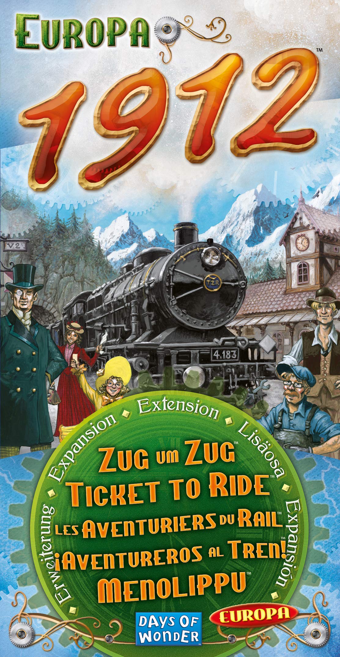 Ticket To Ride Europa 1912 Board Game EXPANSION Family Board Game Board Game For Adults And Family Train Game Ages 8+ For 2 To 5 Players Made By Days Of Wonder