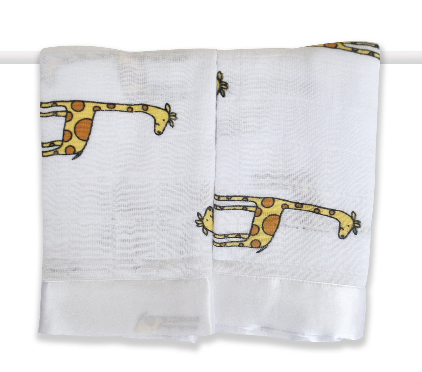aden + anais 2 Pack Muslin Issie Security Blanket, Duke Giraffe (Previous Model) (Discontinued by Manufacturer)