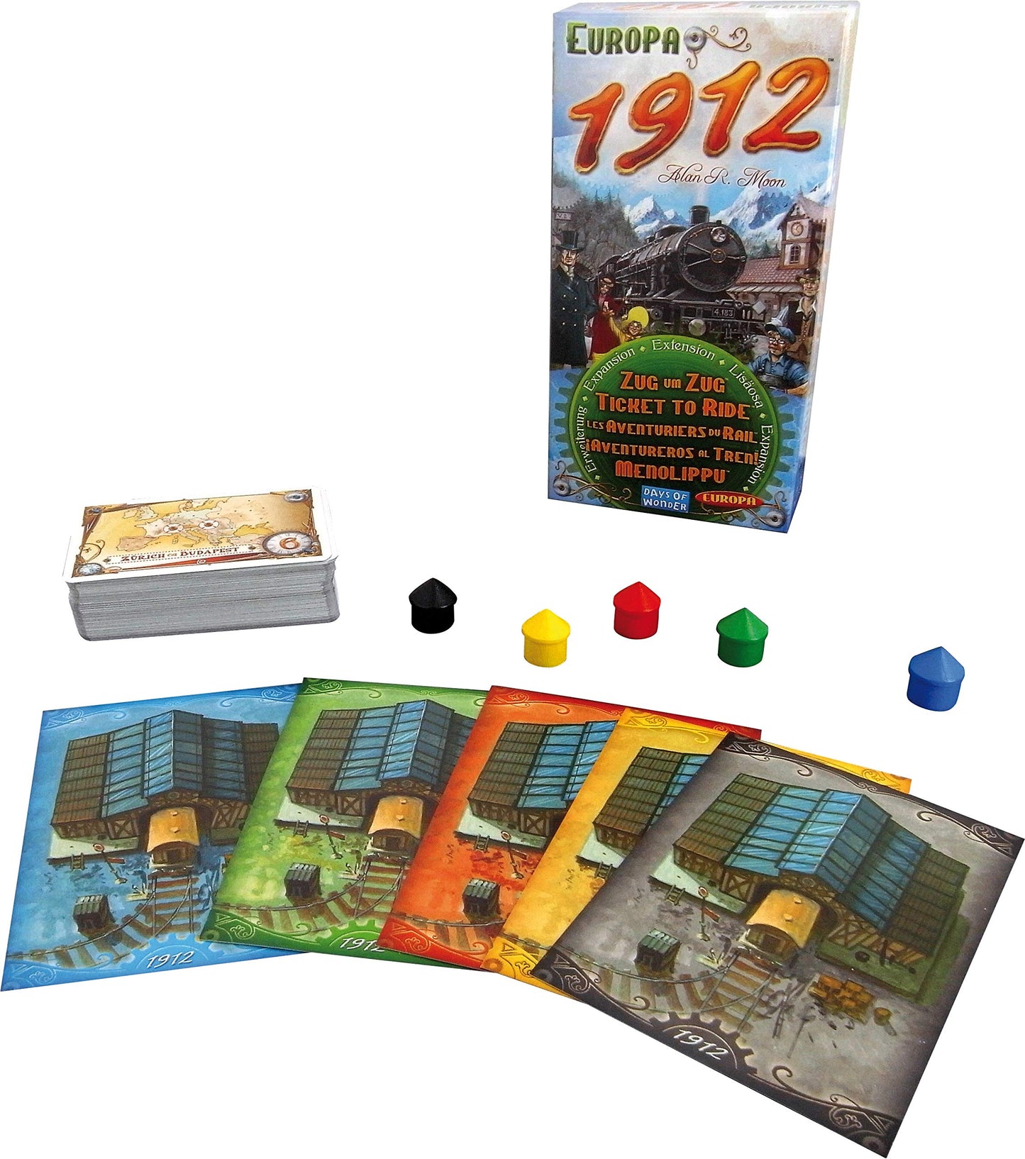 Ticket To Ride Europa 1912 Board Game EXPANSION Family Board Game Board Game For Adults And Family Train Game Ages 8+ For 2 To 5 Players Made By Days Of Wonder