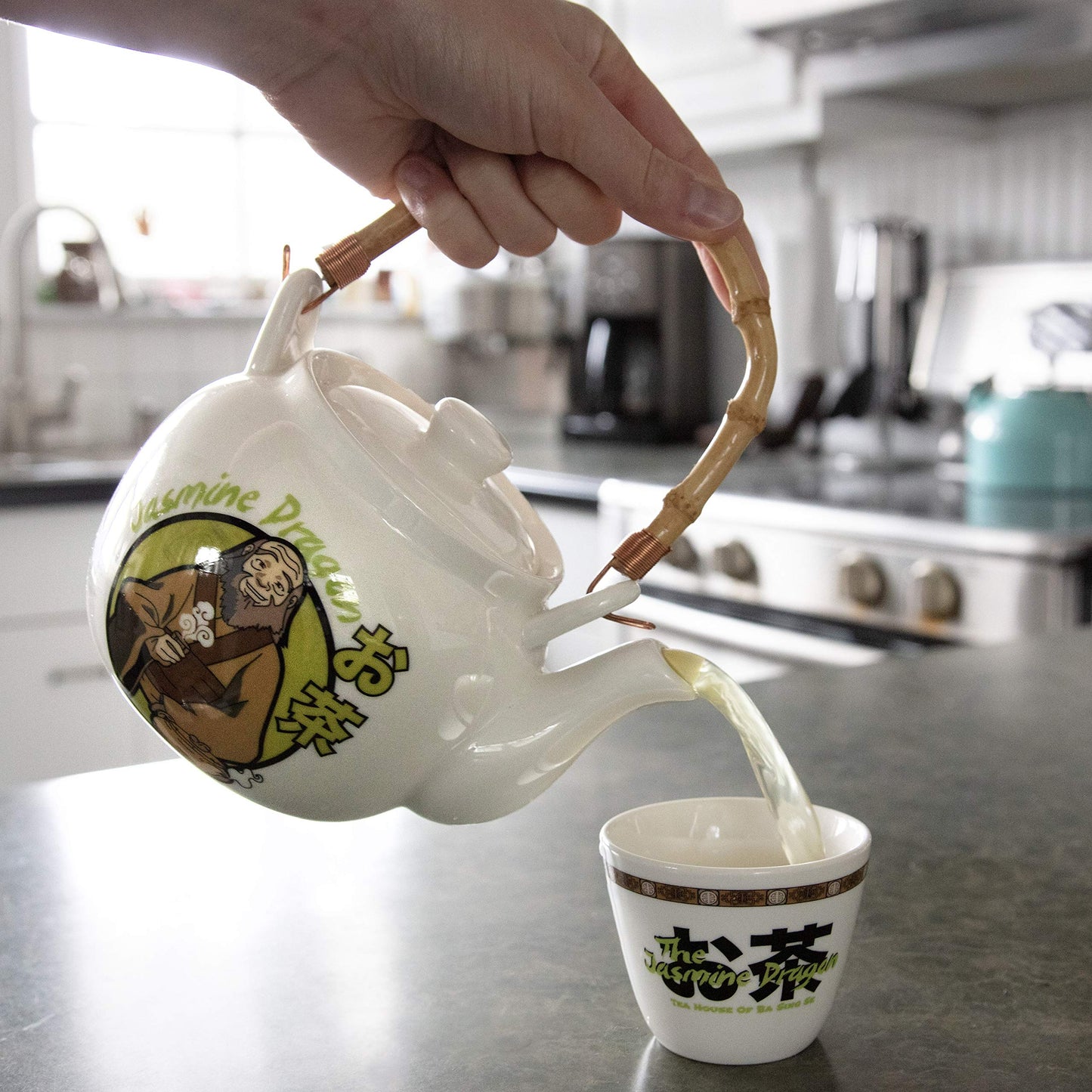 Avatar: The Last Airbender The Jasmine Dragon Tea Set - Ceramic Teapot & Tea Cup - Great Avatar Gift for Men and Women