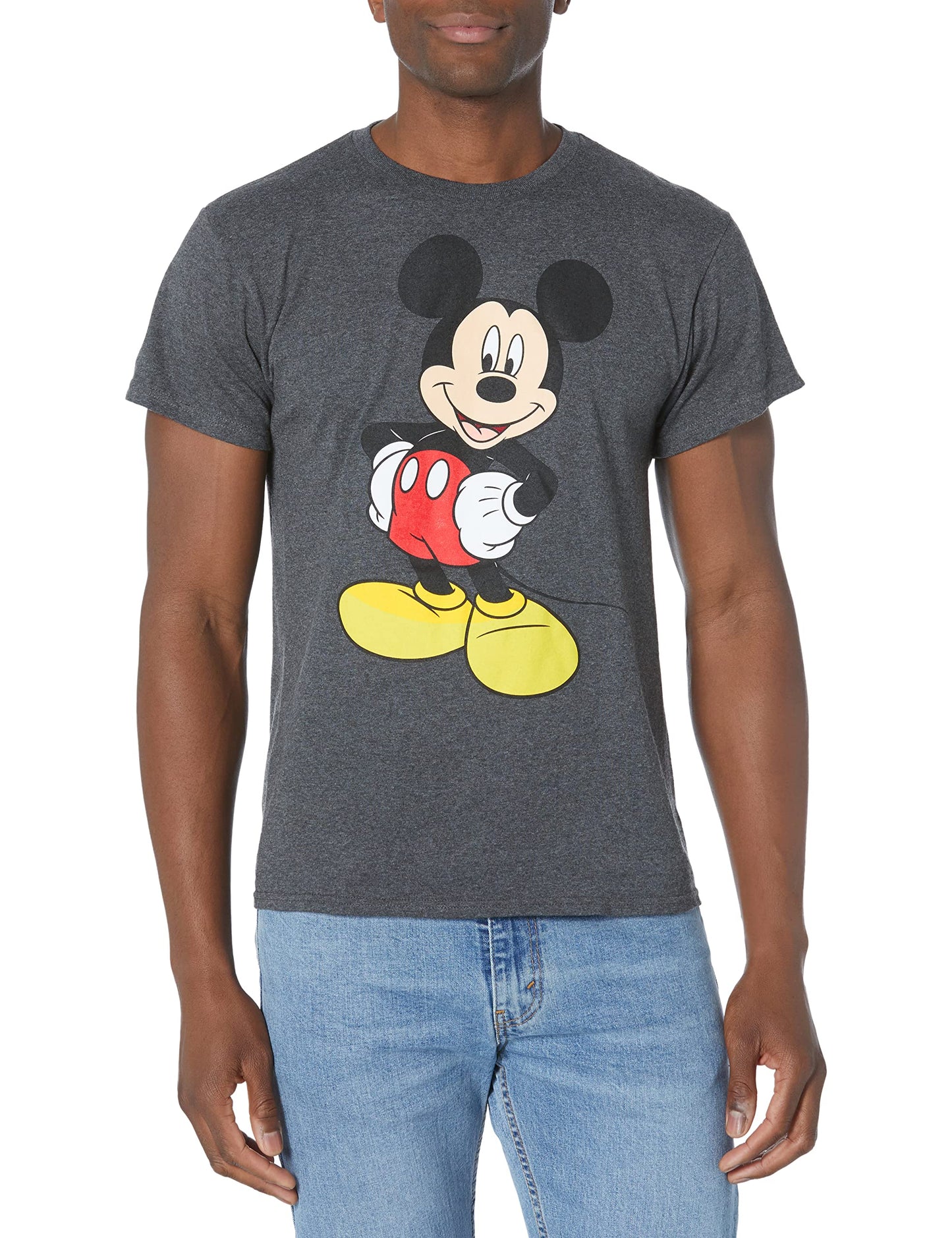 Disney Men's Classic Mickey Mouse Full Size Graphic Short Sleeve T-Shirt
