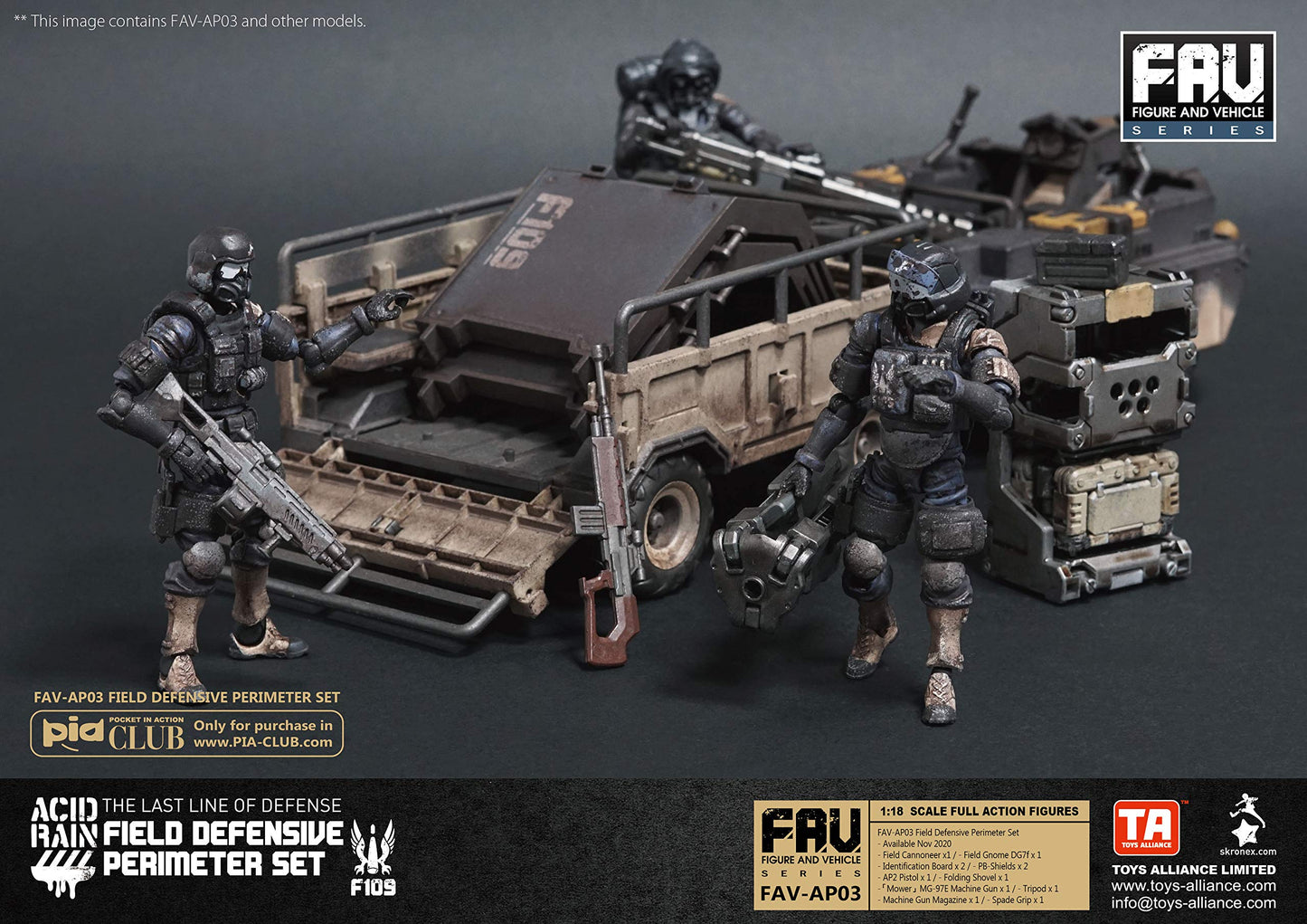 Acid Rain Field Defensive Perimeter Exclusive Set, 1/18 3.75 Inch