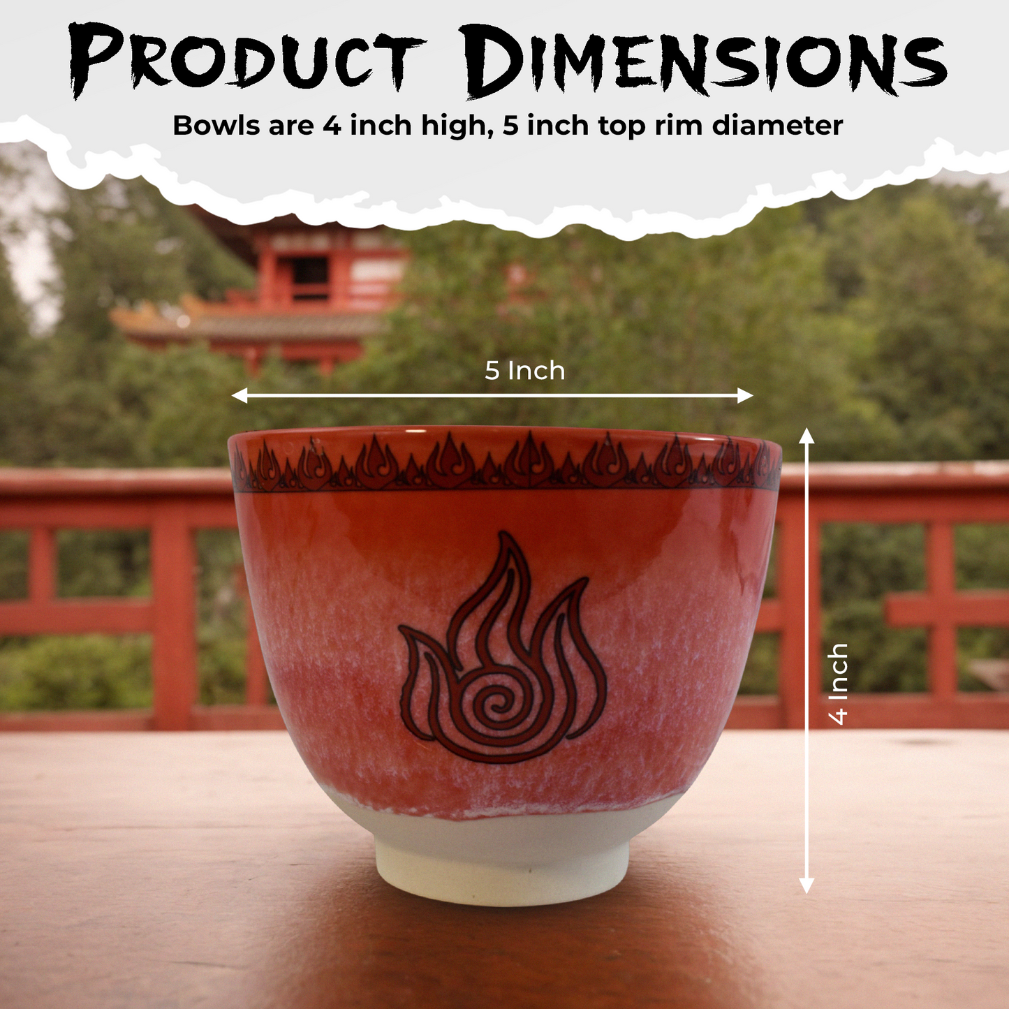 Avatar The Last Airbender Four Nations Ramen Bowl Set