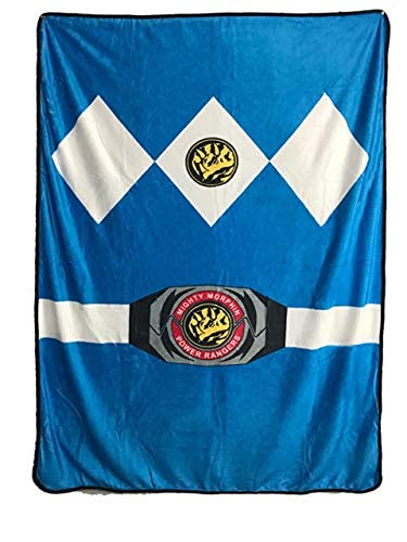 Power Rangers Black Ranger Fleece Softest Comfy Throw Blanket for Adults & Kids| Measures 60 x 45 Inches