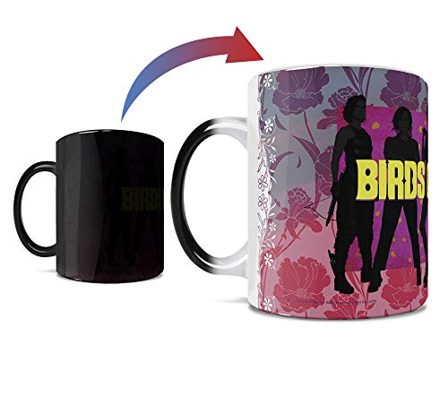 Morphing Mugs DC Comics – Birds of Prey Heat Sensitive Mug – Ceramic Color Changing Heat Reveal Coffee Tea Mug – by Trend Setters Ltd.