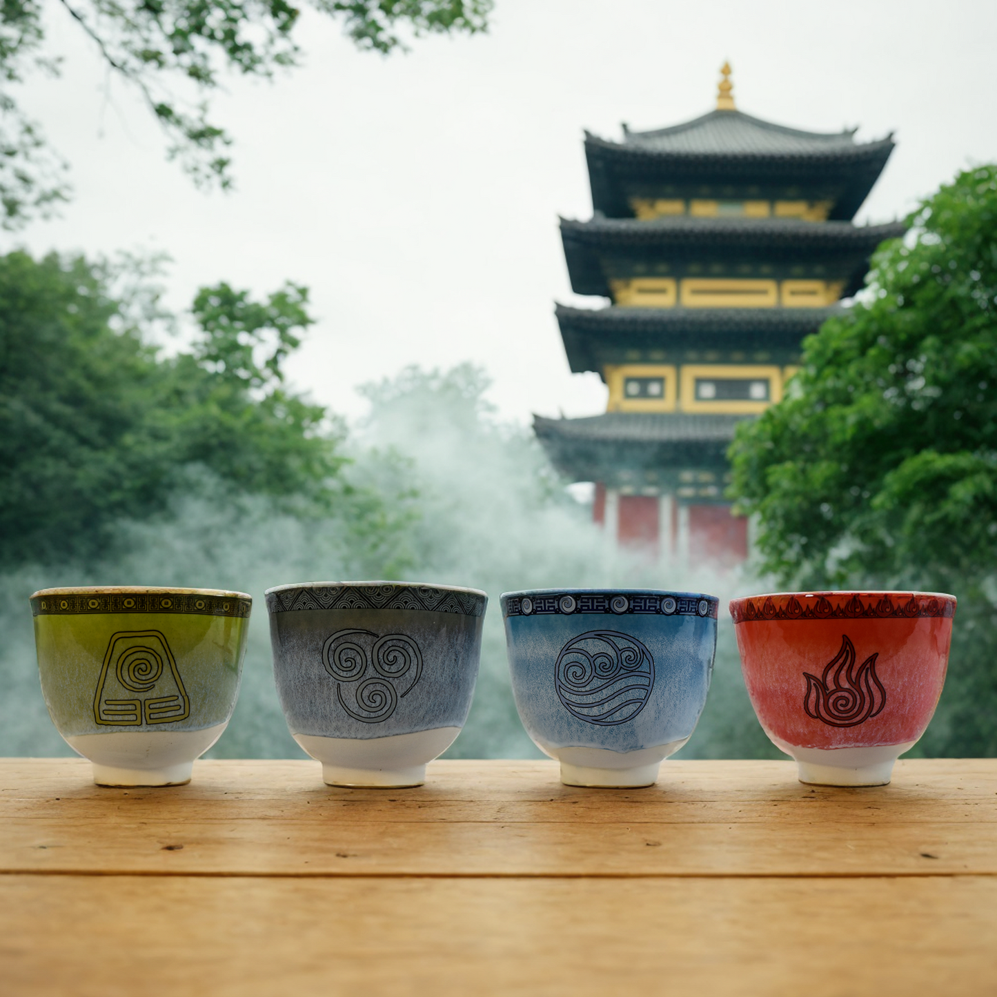 Avatar The Last Airbender Four Nations Ramen Bowl Set