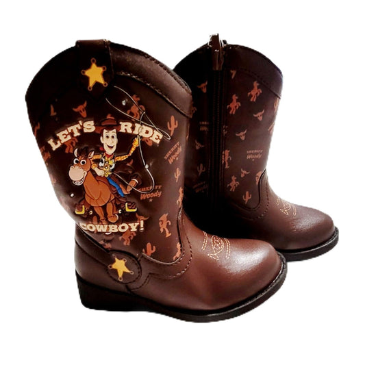 Disney Toy Story Boy's Woody Lighted Cowboy Boot (Toddler/Little Kid), Brown