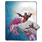 Bazillion Dreams Marvel Deadpool Unicorn Fleece Softest Comfy Throw Blanket for Adults & Kids| Measures 60 x 45 Inches