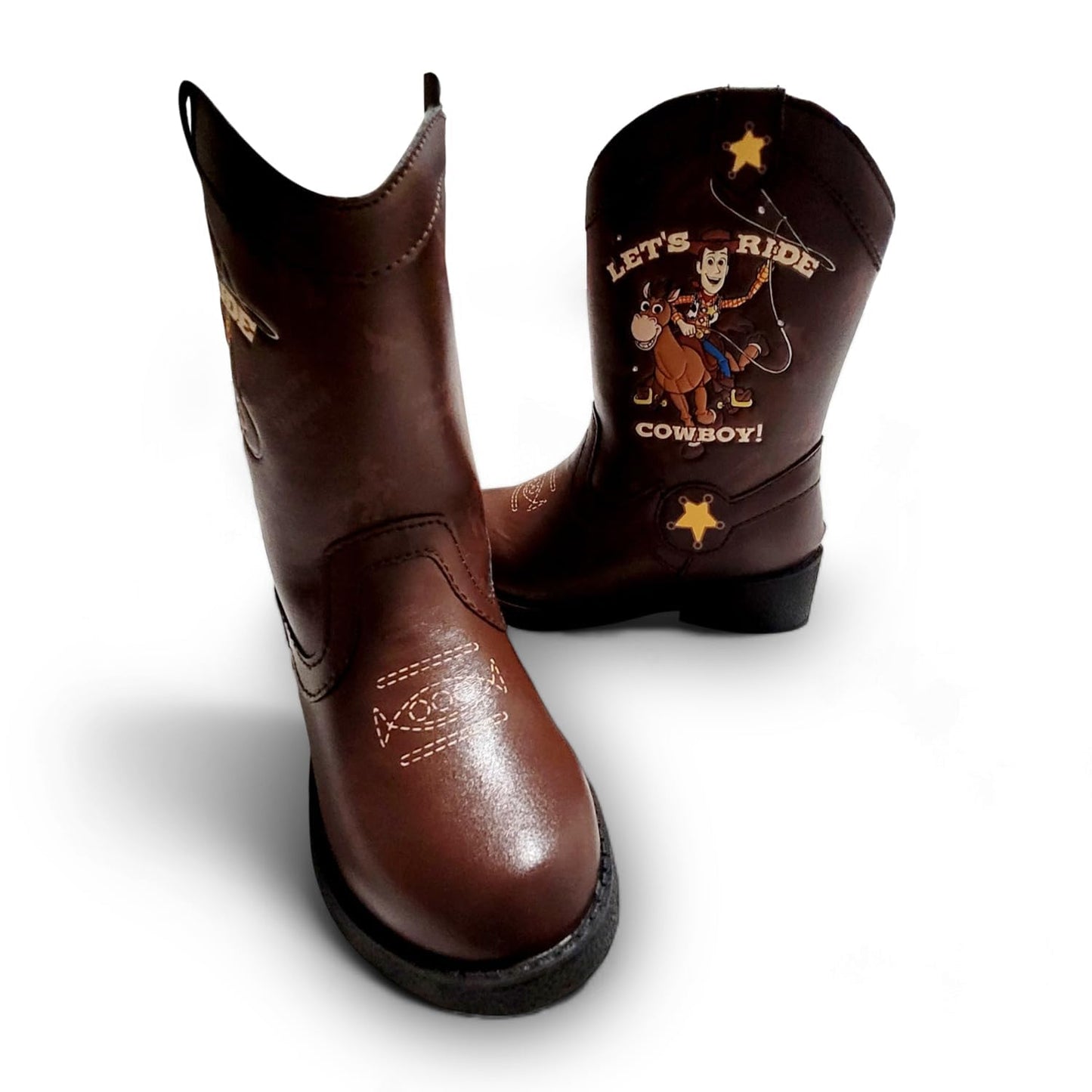 Disney Toy Story Boy's Woody Lighted Cowboy Boot (Toddler/Little Kid), Brown