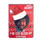 Surreal Entertainment Bazillion Dreams Bob Ross Happy God Bless My Friends Softest Comfy Throw Blanket for Adults & Kids| Measures 60 x 45 Inches