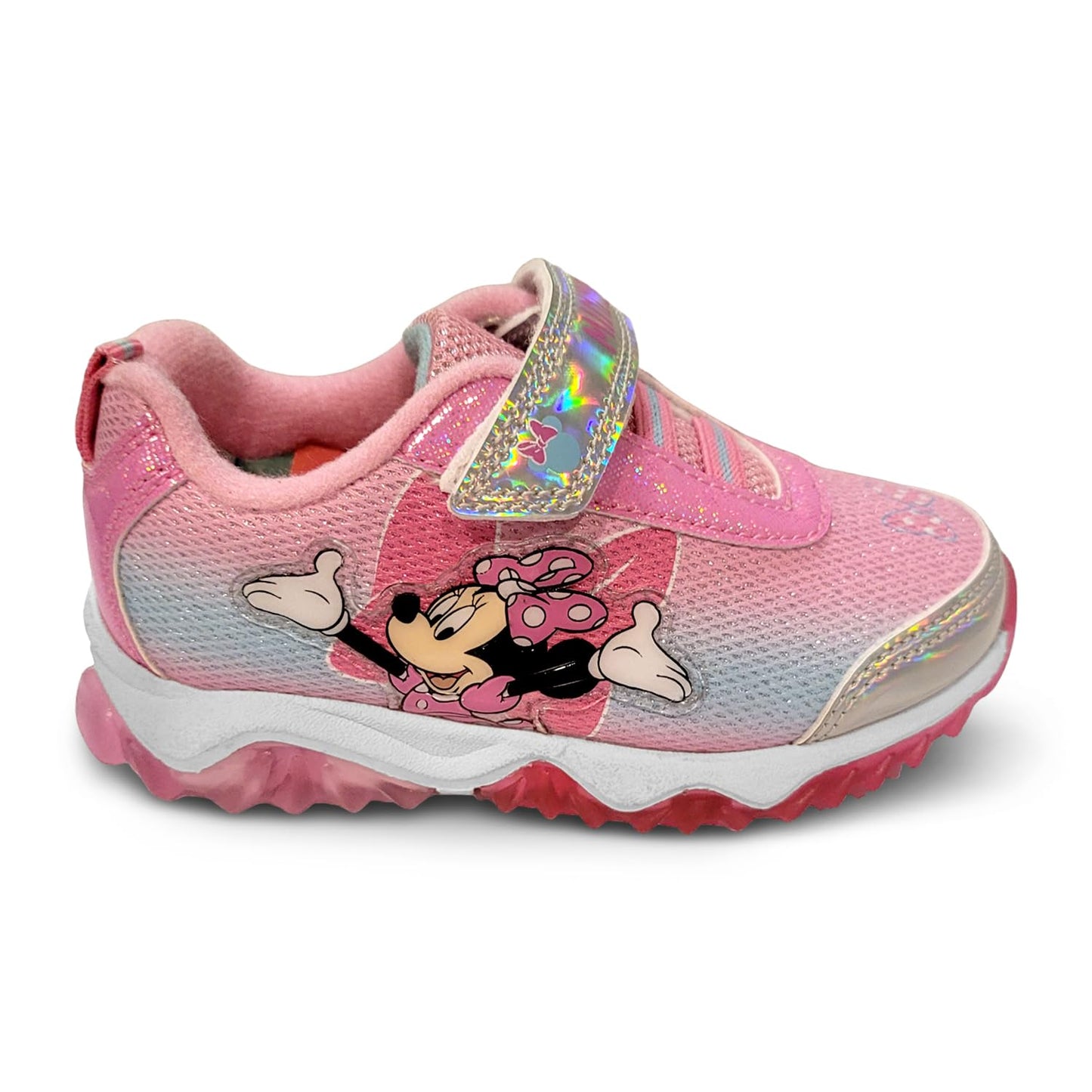 Disney Minnie Mouse Girl's Lighted Athletic Sneaker (Toddler/Little Kid)