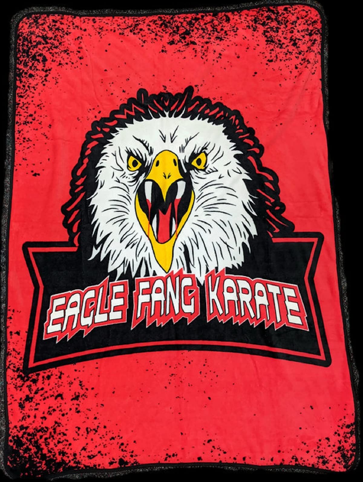 Cobra Kai Eagle Fang Fleece Softest Comfy Throw Blanket for Adults & Kids| Measures 60 x 50 Inches