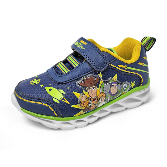 Disney Toy Story Boy's Lighted Athletic Sneaker, Navy (Toddler/Little Kid)