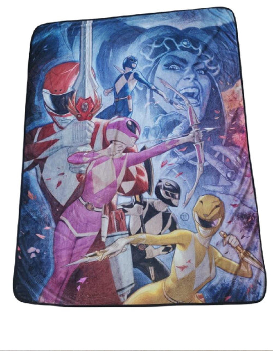 Bazillion Dreams Power Rangers Fleece Throw Blanket, One Size, Multicolor