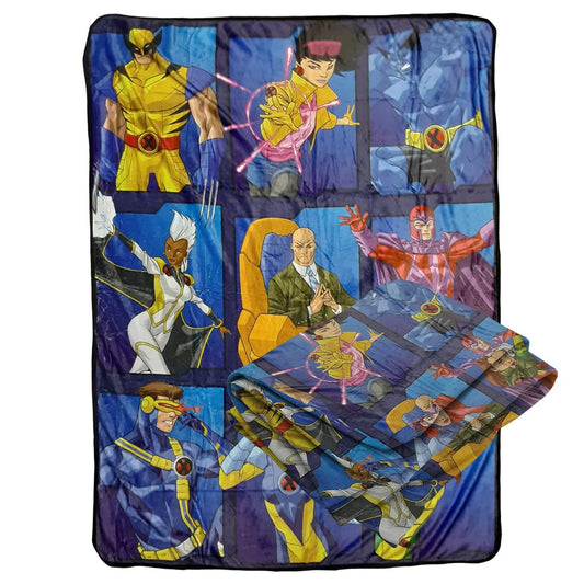 Marvel X-men Team Fleece Softest Comfy Throw Blanket For Adults & Kids, Measures 60 X 45 Inches