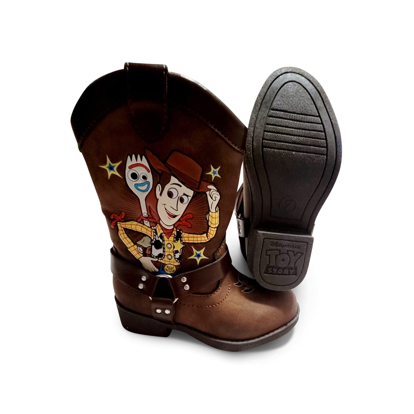 Disney Toy Story Woody & Forky Boy's Lighted Cowboy Boot (Toddler/Little Kid)