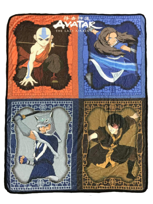 Bazillion Dreams Avatar The Last Airbender Aang Katara Sokka Zuko Softest Comfy Throw Blanket for Adults & Kids| Measures 60 x 45 Inches