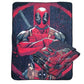 Marvel Bazillion Dreams Deadpool Tough Guy Fleece Softest Comfy Throw Blanket for Adults & Kids| Measures 60 x 45 Inches