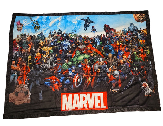 Bazillion Dreams Marvel Comics Universe Characters Fleece Softest Comfy Throw Blanket for Adults & Kids| Measures 60 x 45 Inches