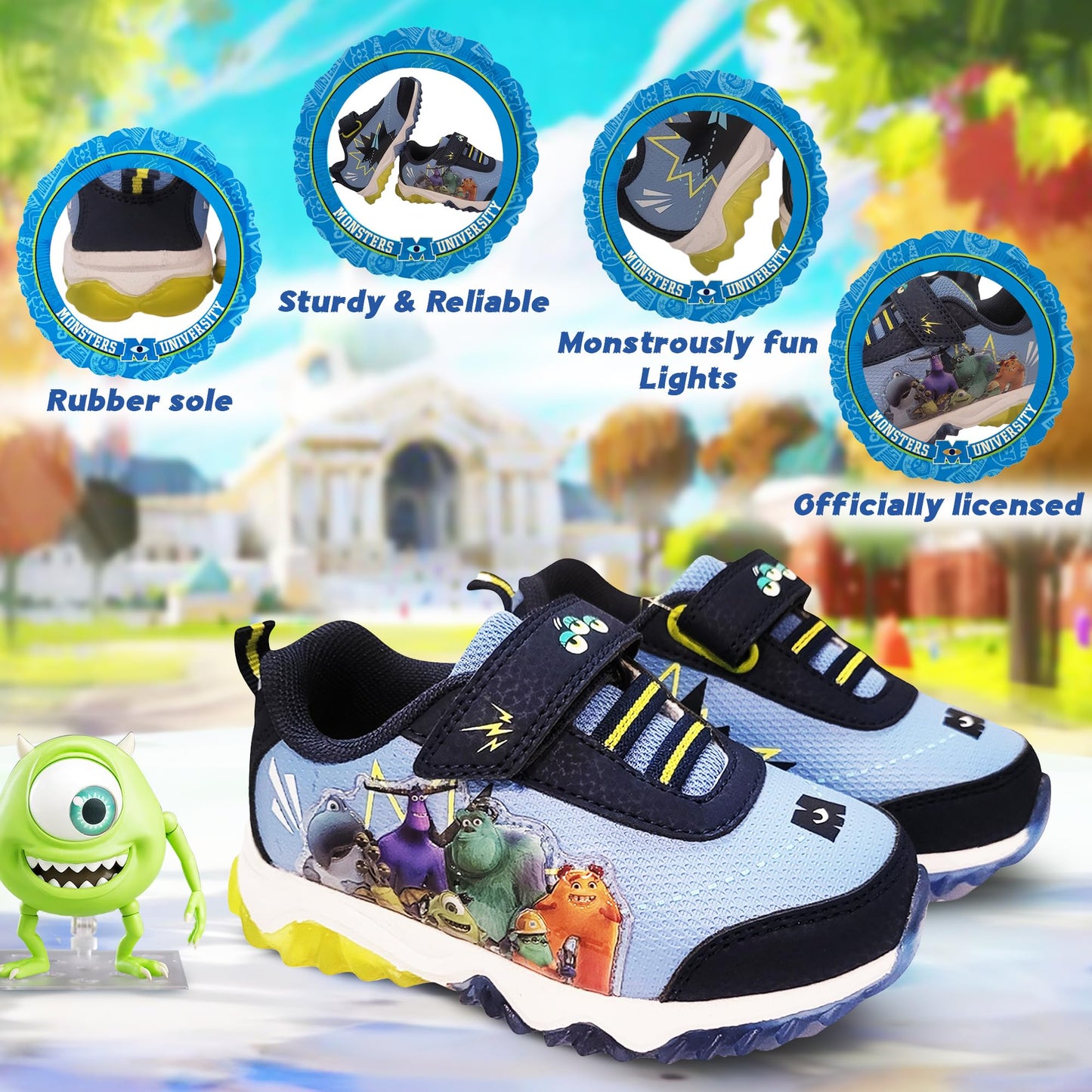 Disney Monster University Boy's Lighted Athletic Sneaker (Toddler/Little Kid)