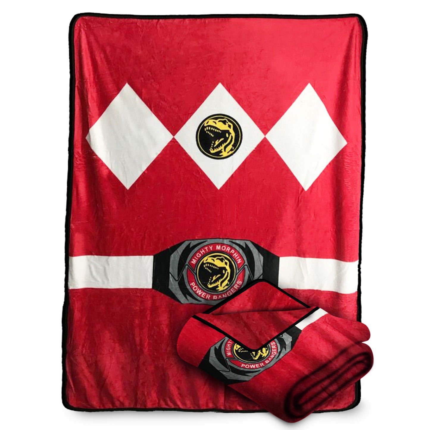 Power Rangers Black Ranger Fleece Softest Comfy Throw Blanket for Adults & Kids| Measures 60 x 45 Inches