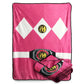 Power Rangers Black Ranger Fleece Softest Comfy Throw Blanket for Adults & Kids| Measures 60 x 45 Inches