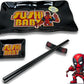 Marvel Deadpool 4 Piece Japanese Sushi Dinnerware Set, Black