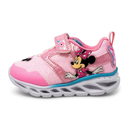 Disney Minnie Mouse Pink Girl's Lighted Athletic Sneaker (Toddler/Little Kid)