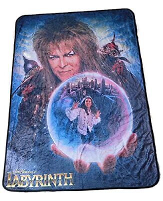 Jim Henson's Labyrinth Fleece Softest Comfy Throw Blanket for Adults & Kids| Measures 60 x 45 Inches