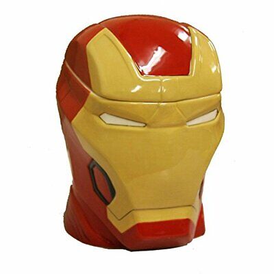 Iron Man Head Molded Cookie Jar, One Size, Multicolor