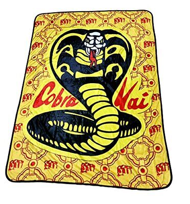 Cobra Kai Fleece Softest Comfy Throw Blanket for Adults & Kids| Measures 60 x 45 Inches