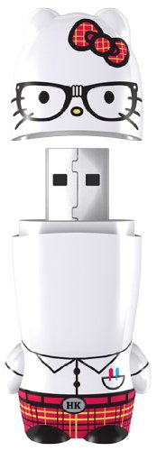 Mimobot Hello Kitty Nerd 4GB USB Flash Drive (White)