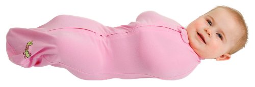 The Woombie Original Swaddle Blanket, Bubblegum, 5-13 Pounds (Discontinued by Manufacturer), 0-3 Months
