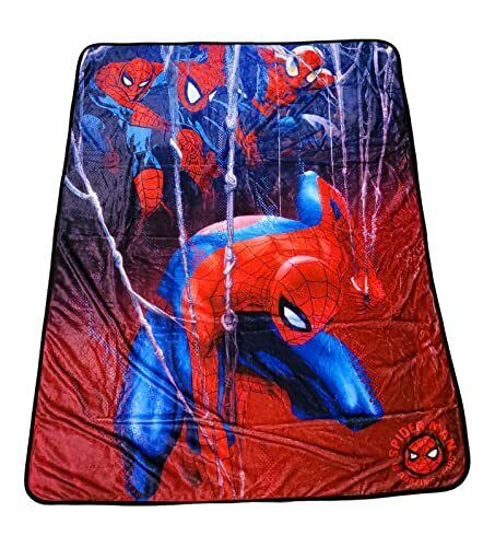 Marvel Spider-Man Web Fleece Throw Blanket| Measures 60 x 45 Inches